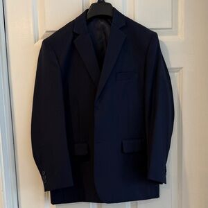 Elegant Dark Blue Boys's Blazer and Vest